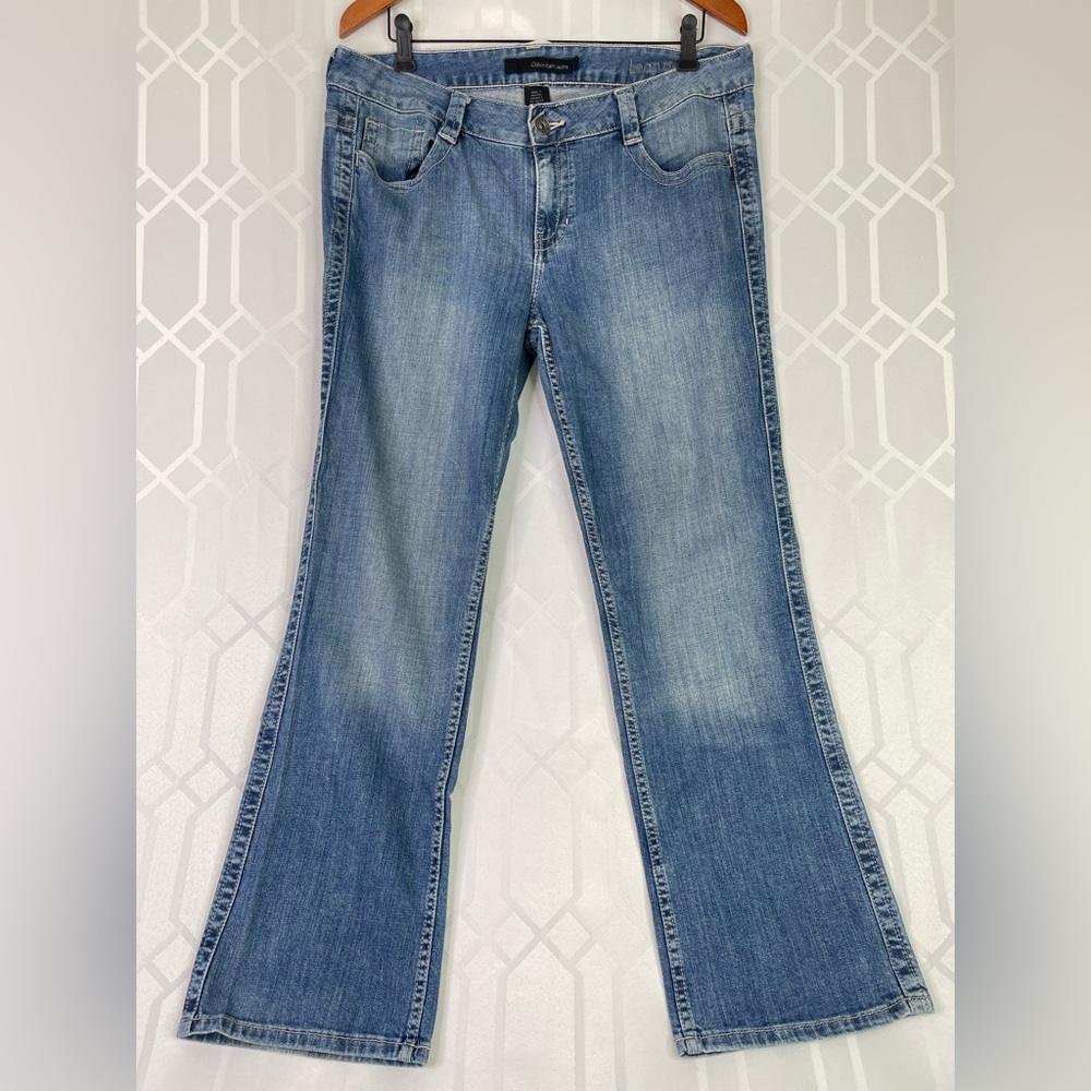 Calvin Klein Jeans Lean Boot Medium Wash Bootcut Jeans Size 14